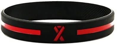 Red Line Rubber Bracelets