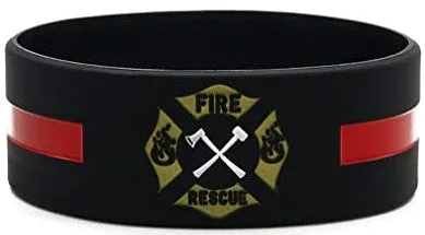 Red Line Rubber Bracelets
