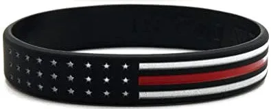 Red Line Rubber Bracelets