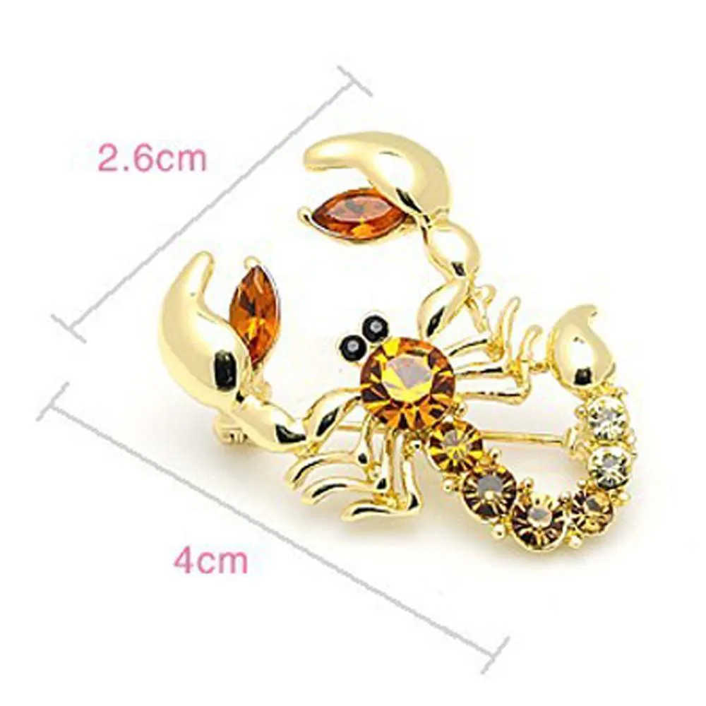 Scary Scorpion Brooch