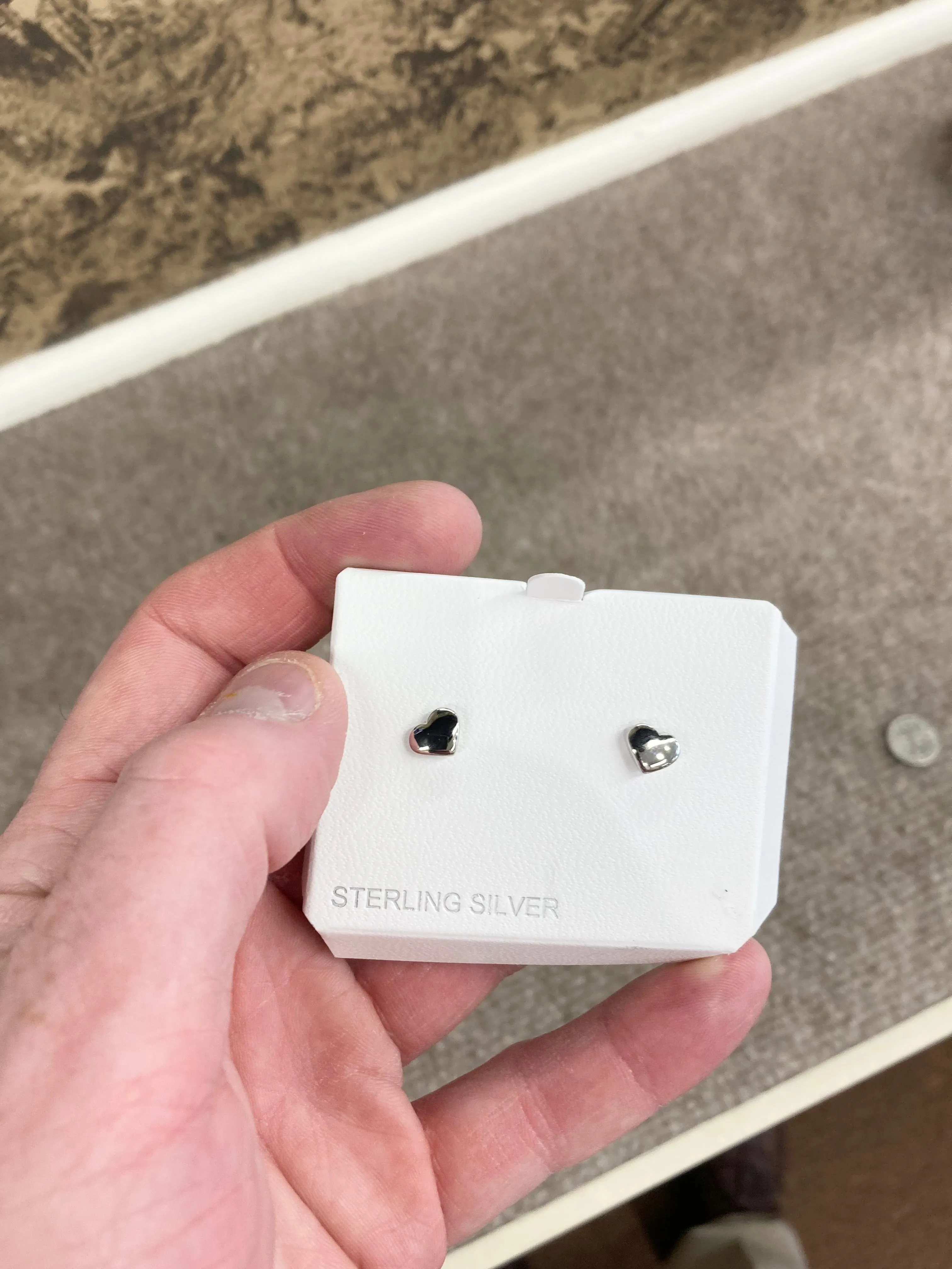 Silver Heart Earring