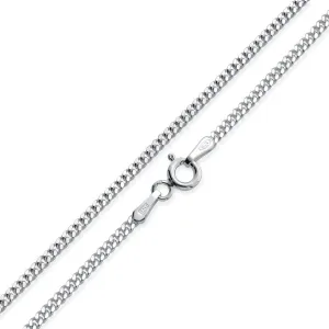 Simple Cuban Chain Anklet Ankle Bracelet Sterling Silver 9-10 Inch Made in Italy
