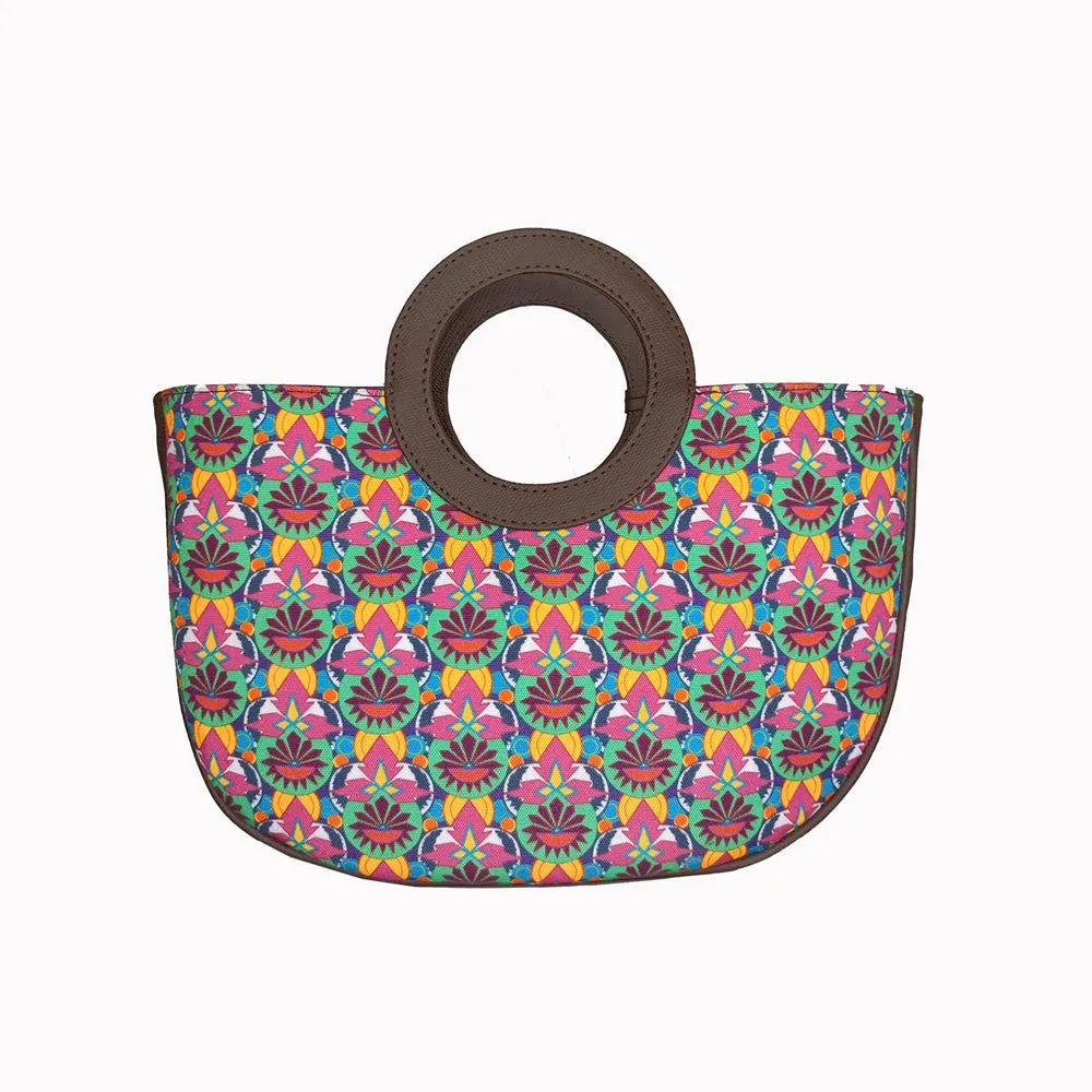 Sophisticated Multi Color Basket Bag Perfect For Women & Girls