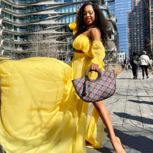 Sophisticated Multi Color Basket Bag Perfect For Women & Girls