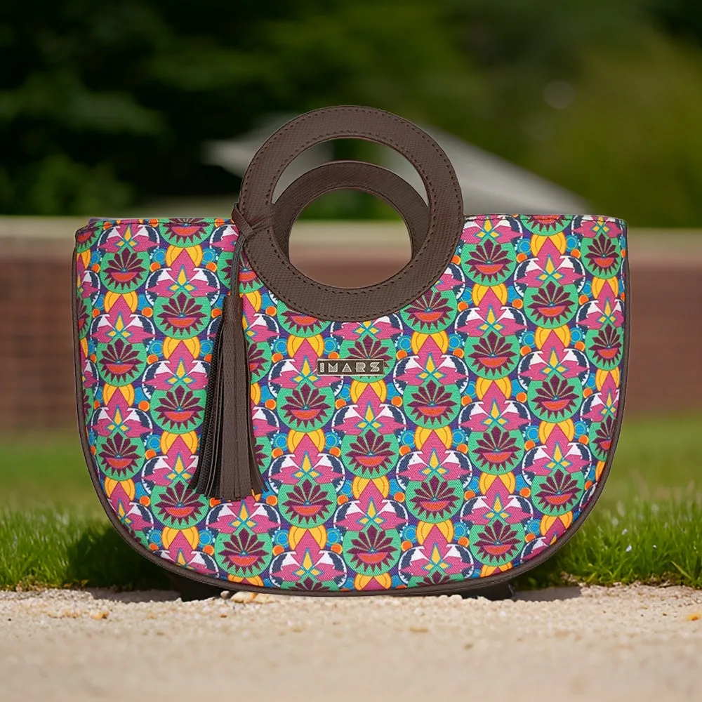 Sophisticated Multi Color Basket Bag Perfect For Women & Girls