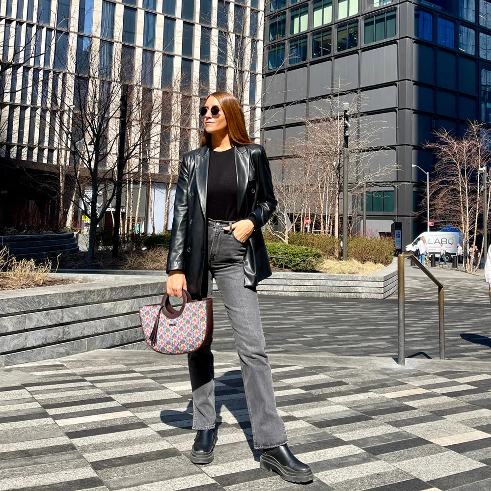 Sophisticated Multi Color Basket Bag Perfect For Women & Girls