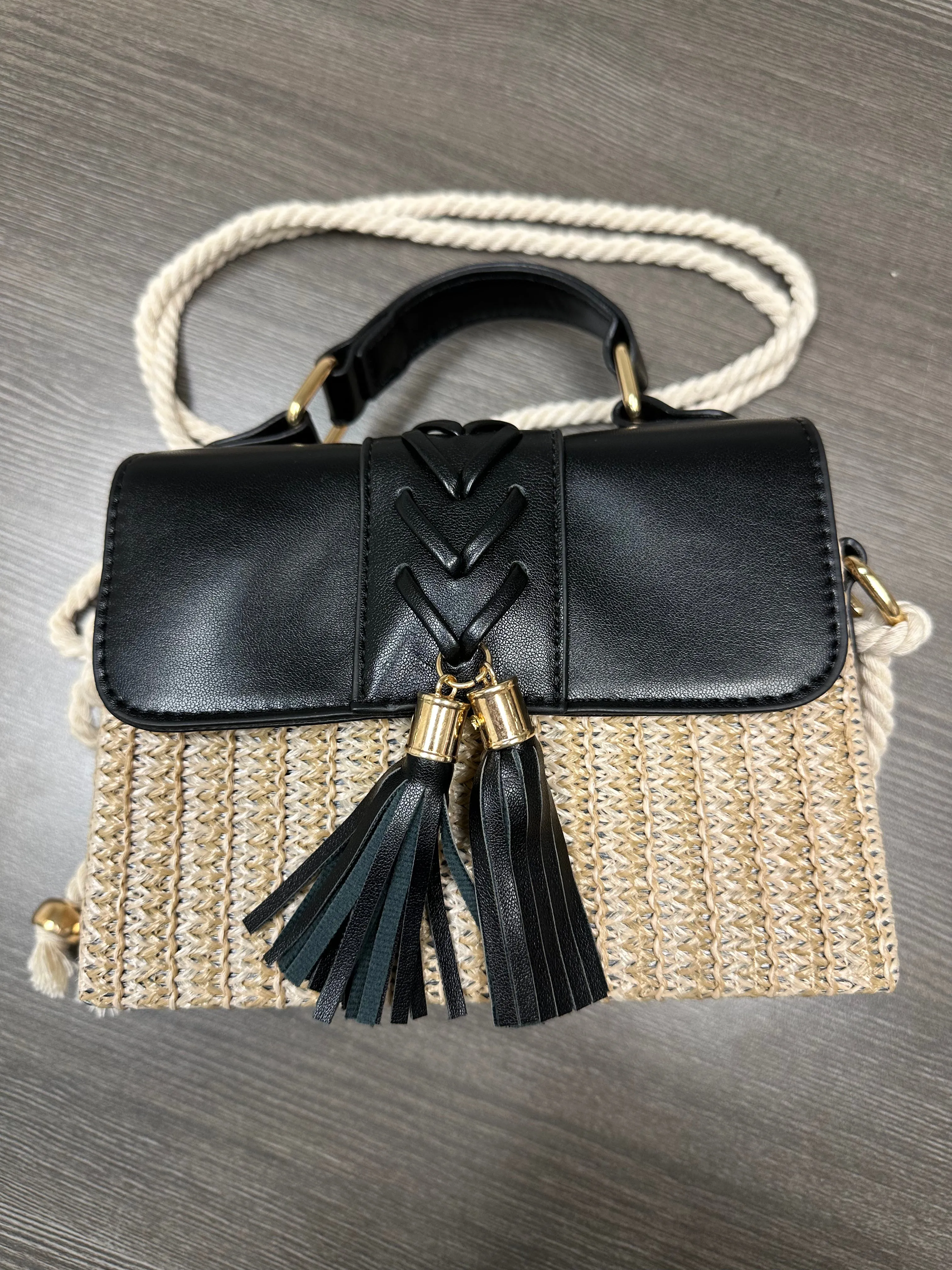 Straw and Rope Handbag