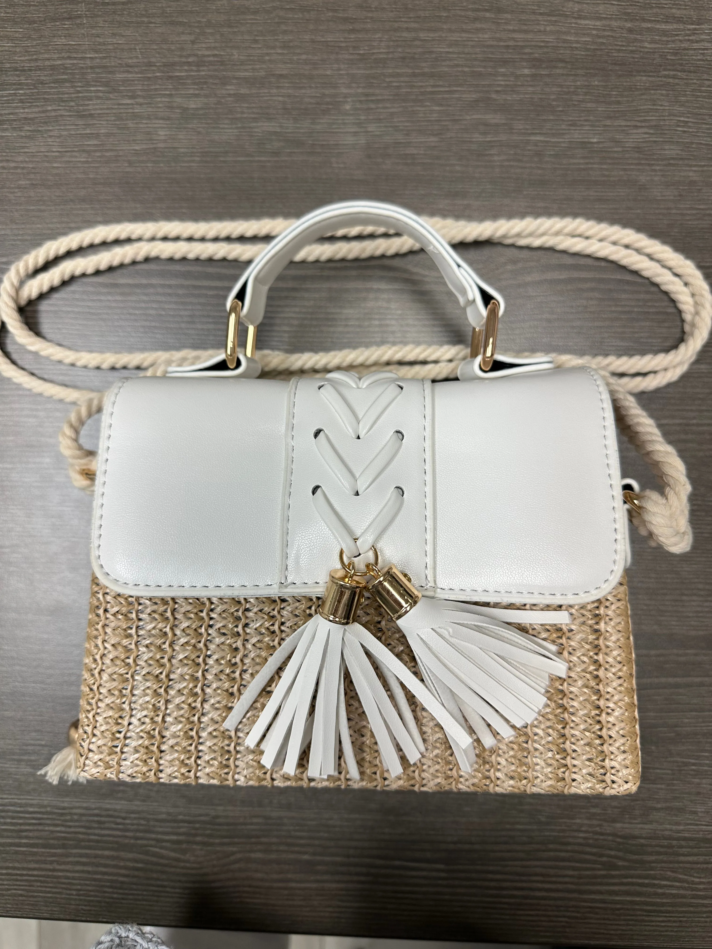 Straw and Rope Handbag