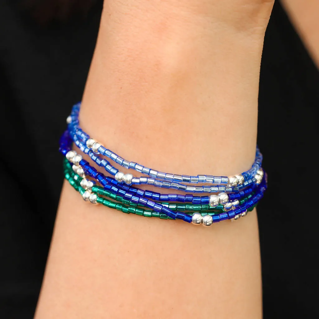 Tartan Chic Bracelet in Blue & Green Tones