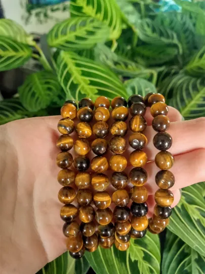 Tigers eye bracelet- Tigers eye- Crystal bracelets- Bracelets- Hippie bracelets- Witchy bracelets- Gifts- Birthday gifts- Jewelry- Crystals