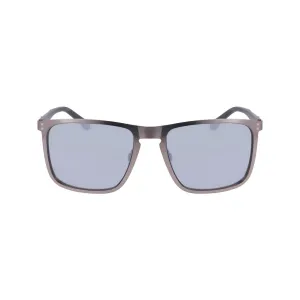 Trendy Flat Metal Square Sunglasses - Graphite