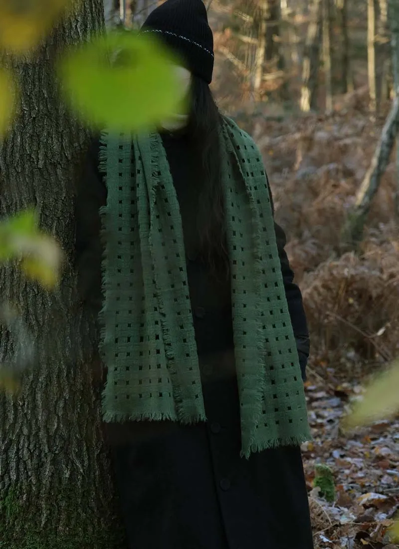 Waffle Cashmere Scarf