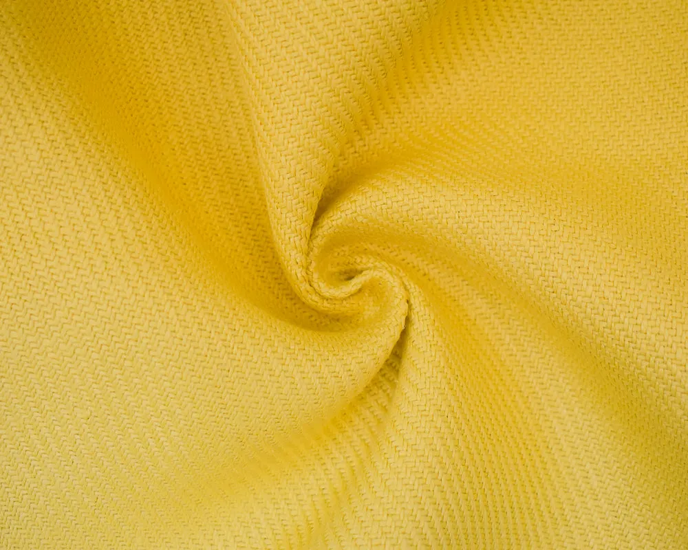 Yellow Moygashel Twill Irish Linen Solid Woven Home Decorating Fabric