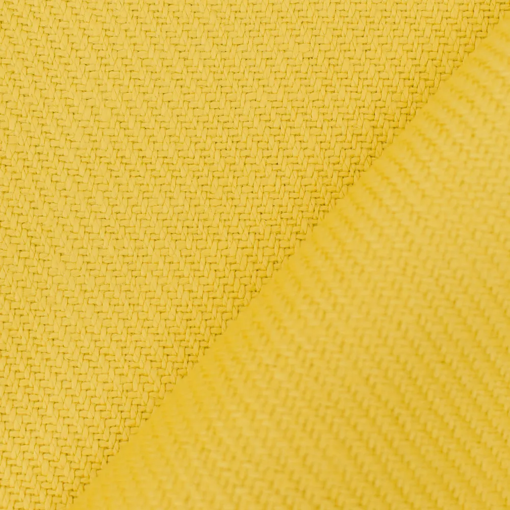 Yellow Moygashel Twill Irish Linen Solid Woven Home Decorating Fabric